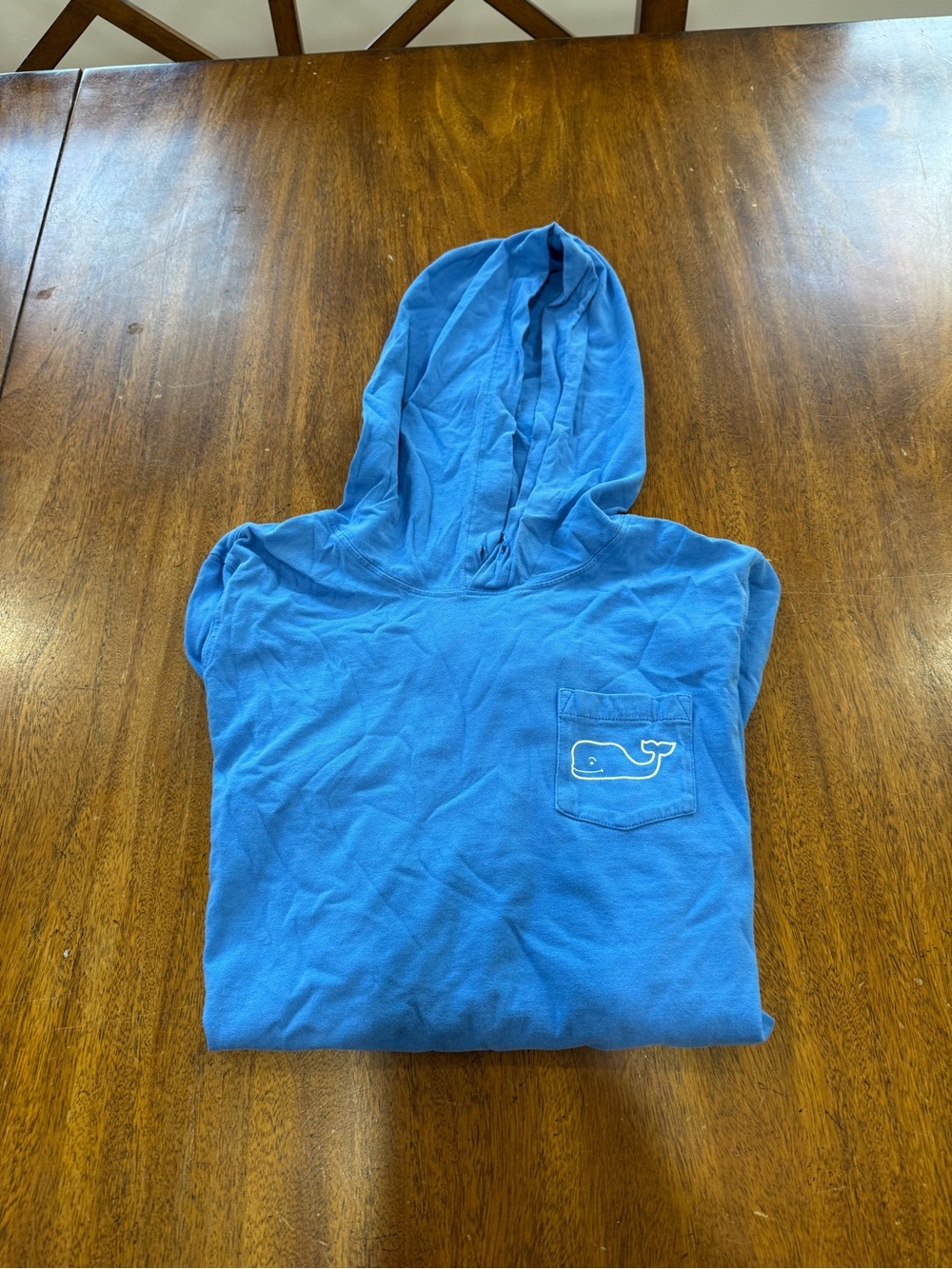 Vineyard Vines Blue Long Sleeve Hooded Tee